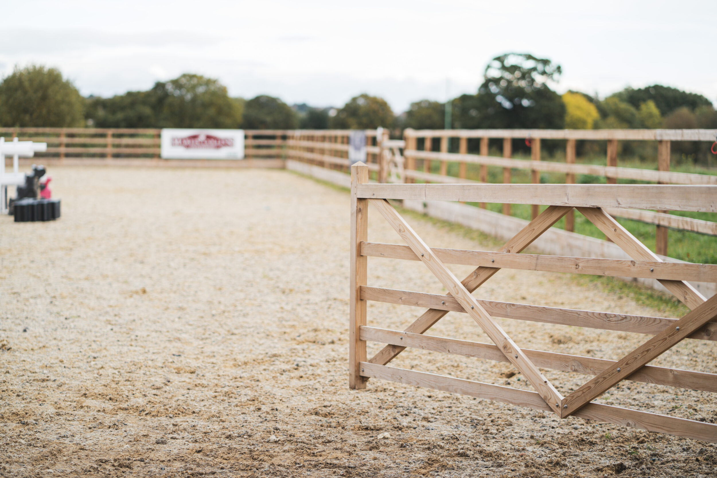 Open gate to paddock at Strength and Learning Through Horses